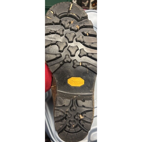 Red Wing 4417 Mens 9.5 D Logger Boots Steel Toe Waterproof Insulated Vibram Sol - Picture 9 of 13